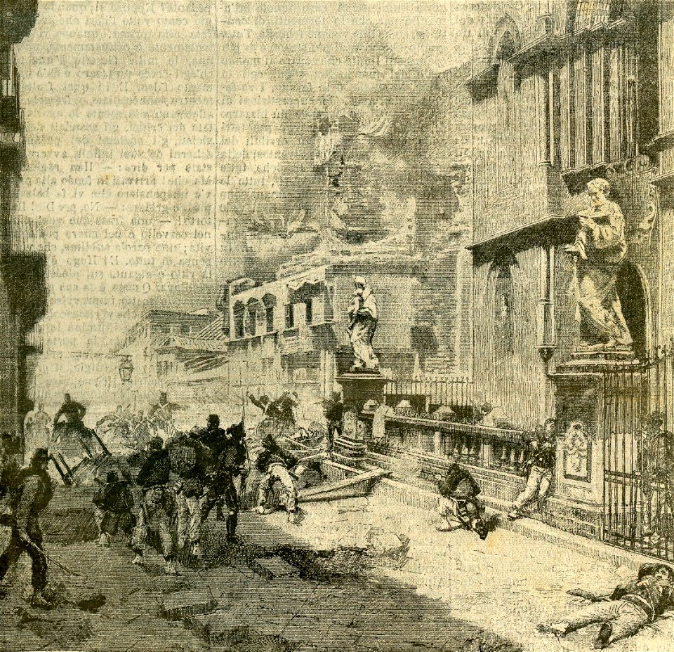 Un episodio del bombardamento di Palermo