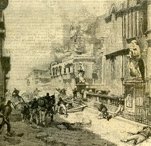 Un episodio del bombardamento di Palermo