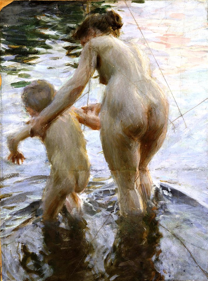 Une premiere av Anders Zorn 1888. Free illustration for personal and commercial use.