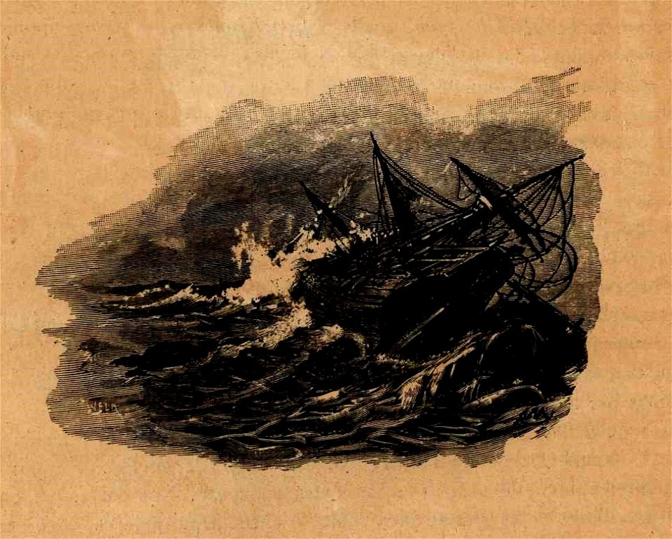 Un barco en una tormenta