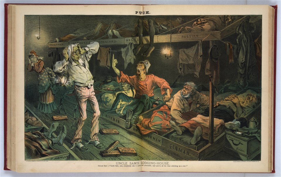 Uncle Sam's lodging-house - J. Keppler. LCCN2004670115