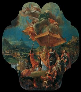 Unbekannter Künstler - Die Übertragung des Allerheiligsten von Säben nach Brixen (970 n. Chr.) - 6632 - Österreichische Galerie Belvedere