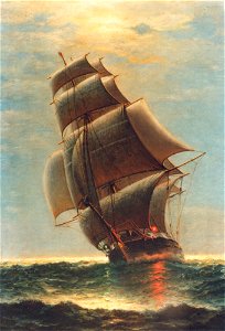 Underway by Moonlight, by James Gale Tyler