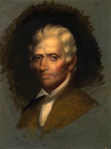 Unfinished portrait of Daniel Boone by Chester Harding 1820. Free illustration for personal and commercial use.