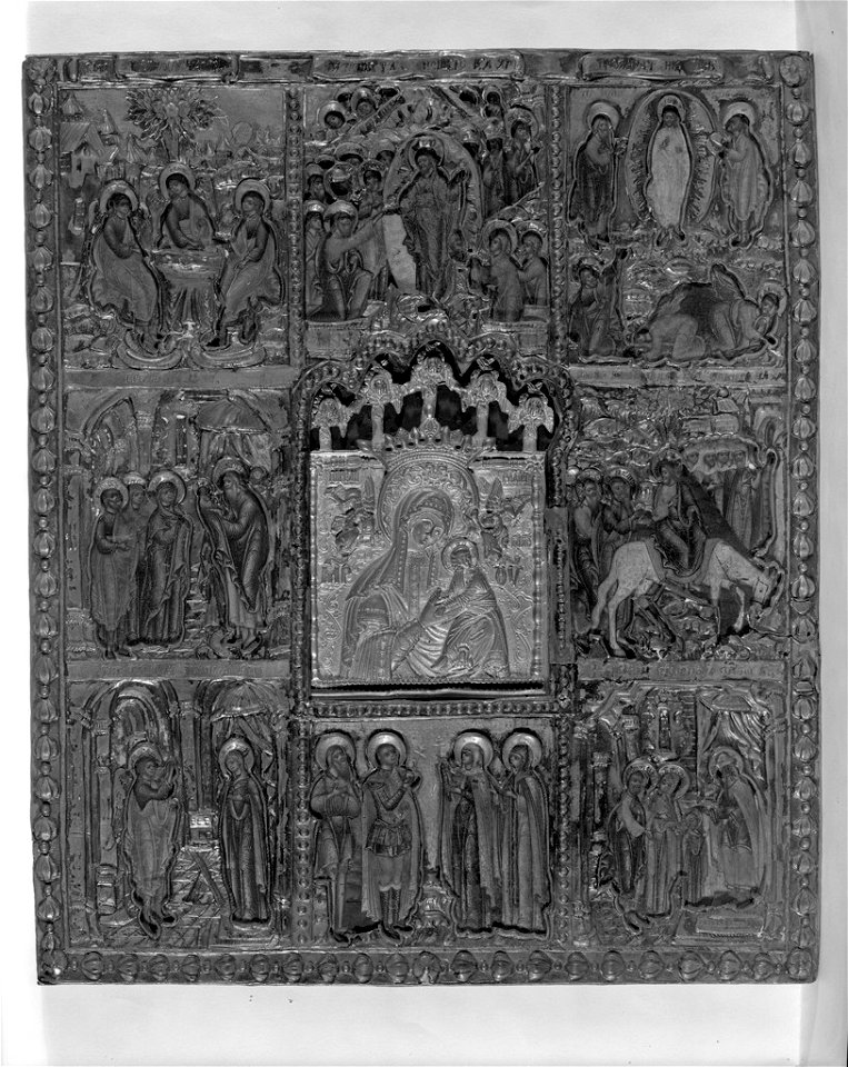 Unidentified Artist - Madonna and Child and Seven Scenes from the Life of Christ - 1930.46 - Fogg Museum