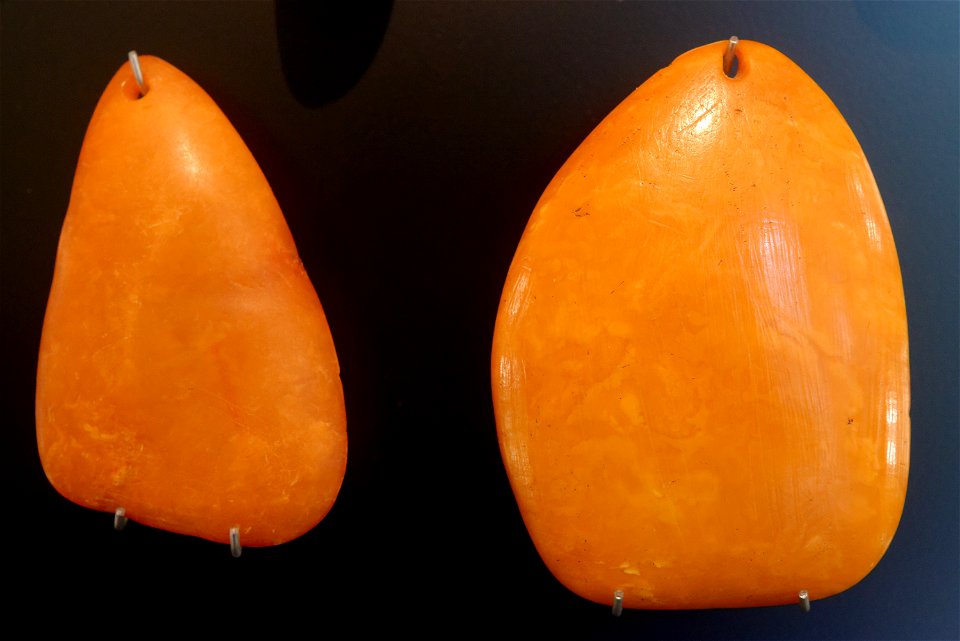 Undecorated pendants 5000-4000 BC Nationalmuseet