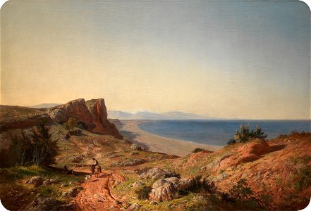 Un paisaje. Recuerdos de Andalucía, por Carlos de Haes. Museo del Prado. Free illustration for personal and commercial use.