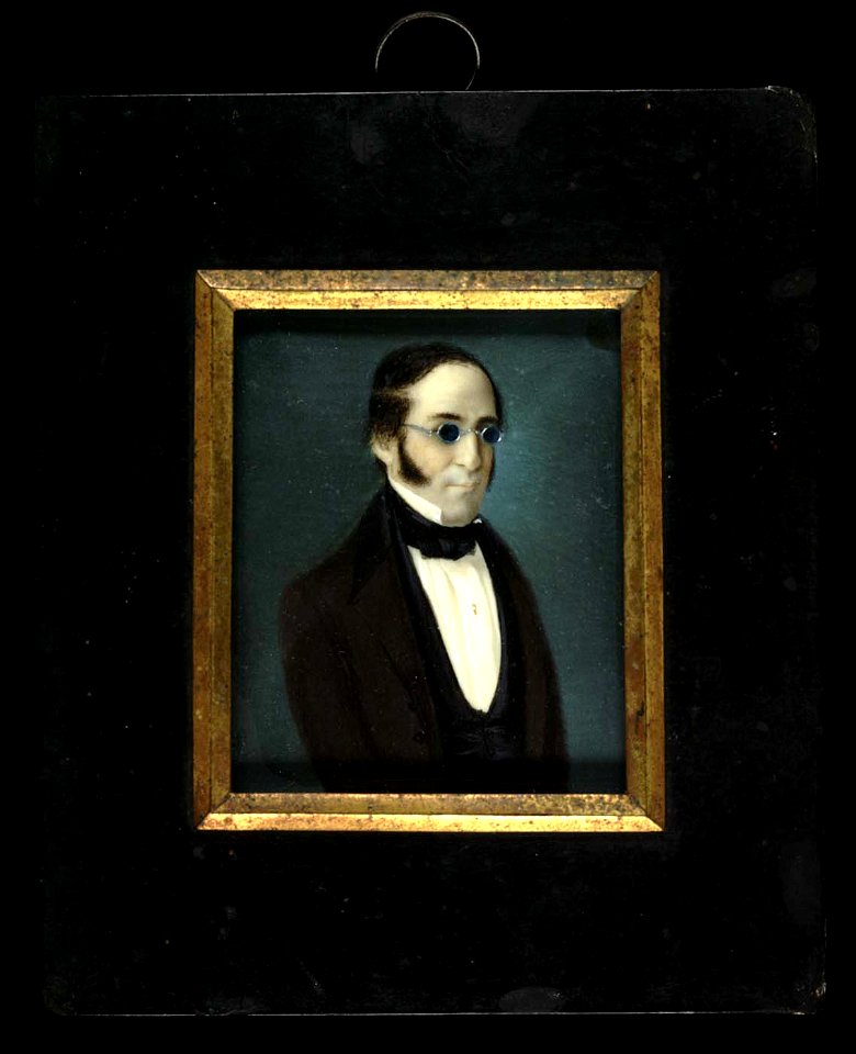 Unidentified Puerto Rican Artist - Caballero con lentes de la familia Canals - 1996.91.21 - Smithsonian American Art Museum