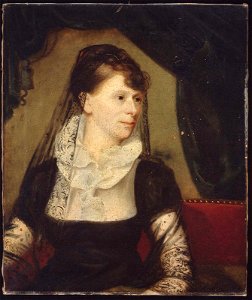 Unidentified artist, American, early 19th century - Mrs. Hutchinson - 1987.543 - Museum of Fine Arts. Free illustration for personal and commercial use.