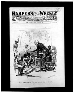 Uncle Sam's new cl(ass in) the art of self-government - W.A. Rogers. LCCN91705456
