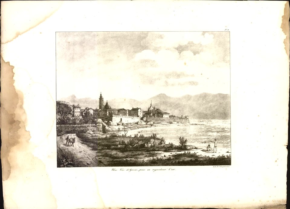 Une vue de Ajaccio, prise en regardans l'est, objectnr A 59304