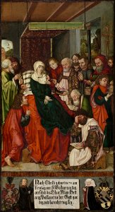 Unidentified artist, German (Nuremberg), last quarter of the 15th century - Dormition of the Virgin, with an Epitaph - 03.610 - Museum of Fine Arts