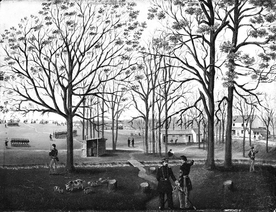 Unidentified artist, American, mid-19th century - Camp Butler, Maryland - 47.1218 - Museum of Fine Arts