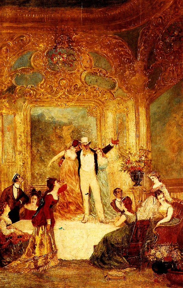 Une Soireé Chez La Païva by Monticelli