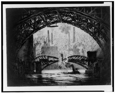 Under the bridges, Chicago - J. Pennell. LCCN00649606
