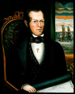 Unidentified artist, American, 19th century - Sea Captain Maxwell B. Chace - 69.1360 - Museum of Fine Arts