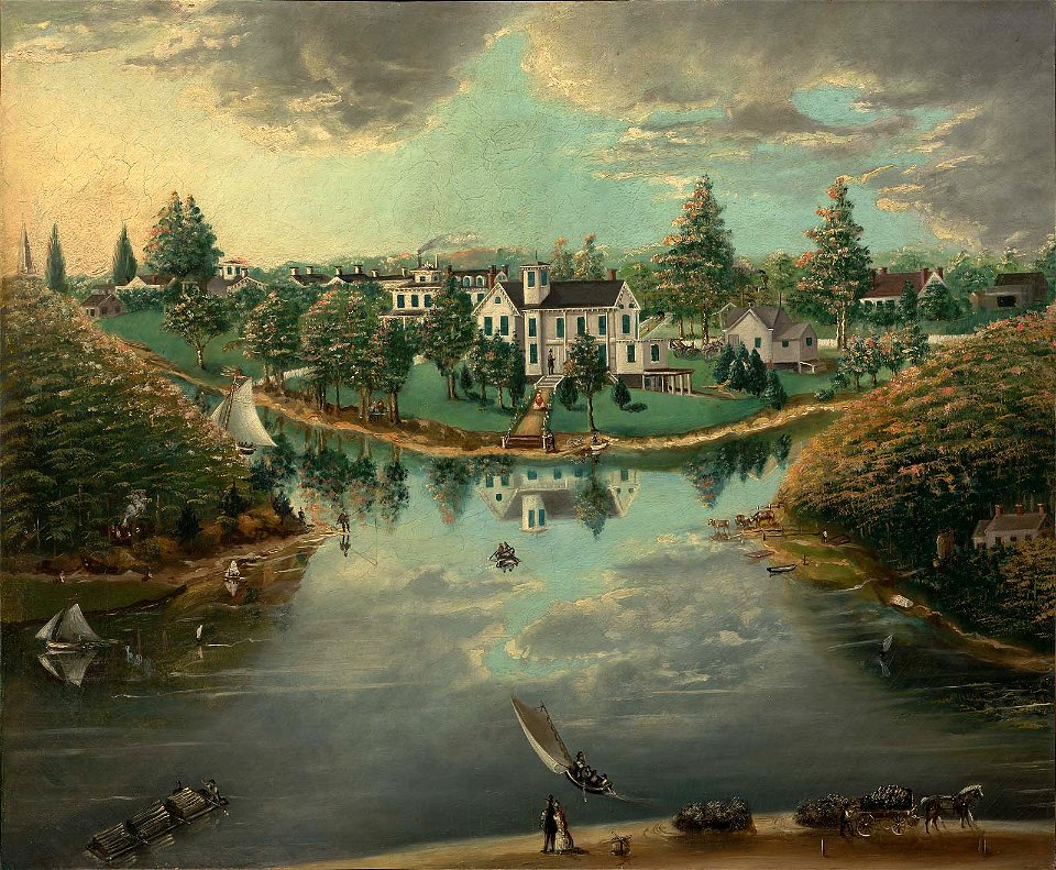 Unidentified artist, American, mid-19th century - Judd House, Southold, Long Island - 47.1260 - Museum of Fine Arts