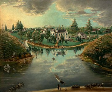 Unidentified artist, American, mid-19th century - Judd House, Southold, Long Island - 47.1260 - Museum of Fine Arts