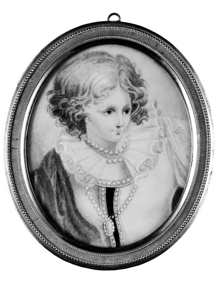 Ung flicka (Drottning Hedvig Elisabet Charlotta) - Nationalmuseum - 24016