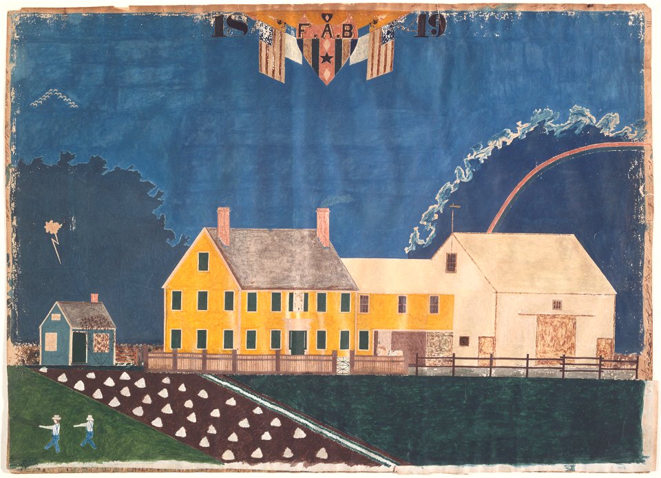 Unidentified artist - Farmstead in Passing Storm - Google Art Project