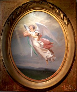 Une ame emportée par un ange - Gerome (avec cadre)