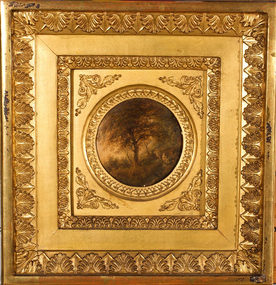 Unbekannter Künstler - Baumlandschaft mit Badenden - 5967 - Österreichische Galerie Belvedere