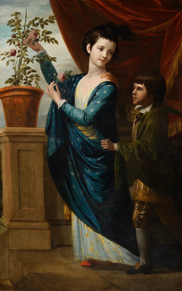 Unidentified Artist - Portrait of Miss Dennison and her Brother - 1939.305 - Fogg Museum