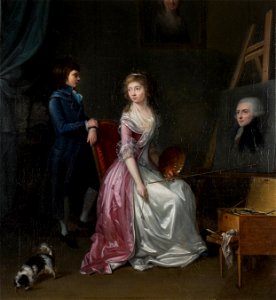Unidentified artist - Portrait of an Artist in Her Studio - Google Art Project