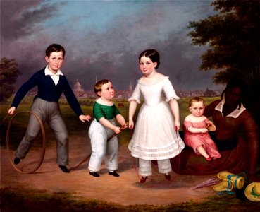 Unidentified artist - Robert, Calvin, Martha and William Scott and Mila - Google Art Project. Free illustration for personal and commercial use.