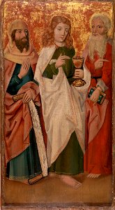 Unidentified artist - Three Apostles with Cross-Cutter, Chalice and Book - BF847 - Barnes Foundation
