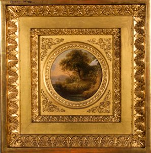 Unbekannter Künstler - Baumlandschaft mit figürlicher Staffage - 5968 - Österreichische Galerie Belvedere