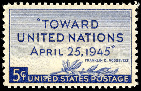 United Nations Conference 5c 1945 issue U.S. stamp