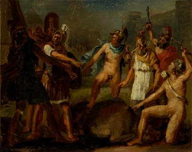 Unidentified Artist - Oath of the Seven Chieftains before Thebes - 1955.23 - Fogg Museum