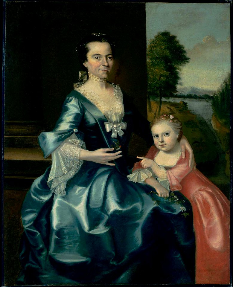 Unidentified artist, American, third quarter 18th century - Mother and Child - 57.154 - Museum of Fine Arts