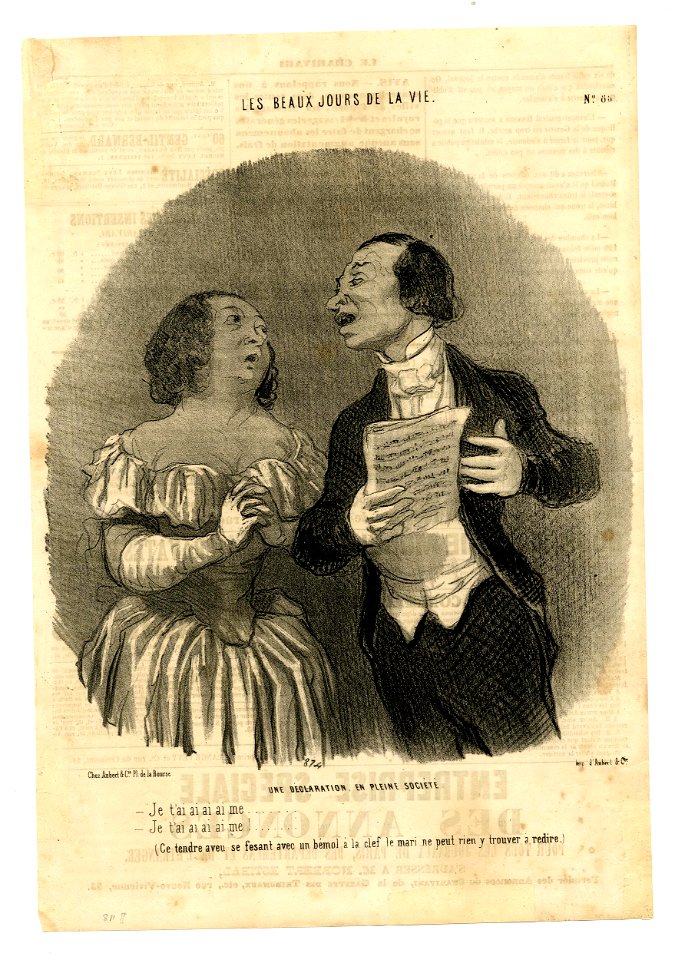 Une déclaration en pleine société (A declaration in public) (BM 1910,0324.49)
