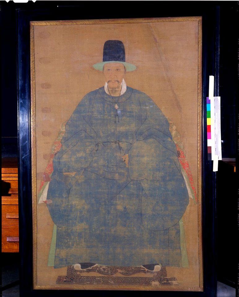 Unidentified Artist - Portrait of a Gentleman in a Blue Robe - 1917.58 - Arthur M. Sackler Museum
