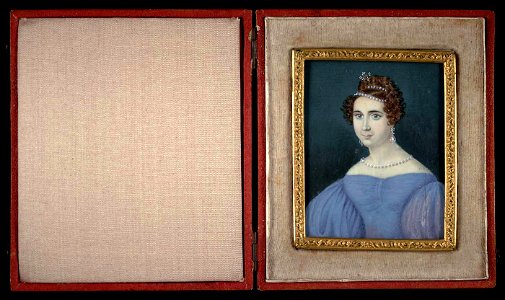 Unidentified Puerto Rican Artist - Dama rubia de la familia Canals - 1996.91.25 - Smithsonian American Art Museum