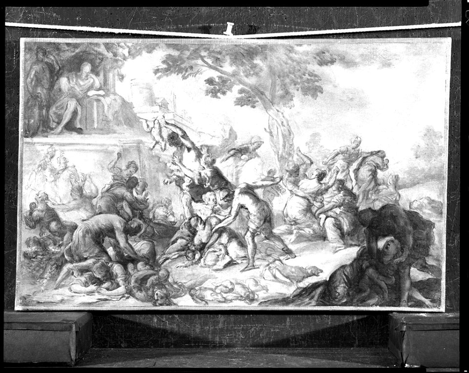 Unidentified Artist - Massacre of the Innocents (oil sketch) - 1979.6 - Fogg Museum