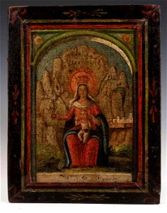 Unidentified Puerto Rican Artist - Virgen de Monserrate - 1996.91.10 - Smithsonian American Art Museum