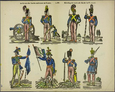 Uniformes des Gardes Nationaux en France-Catchpenny print-Borms 0220