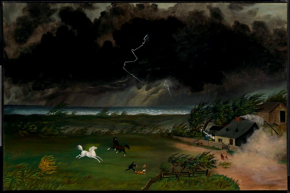 Unidentified artist, American, 19th century - Running Before the Storm - 46.851 - Museum of Fine Arts