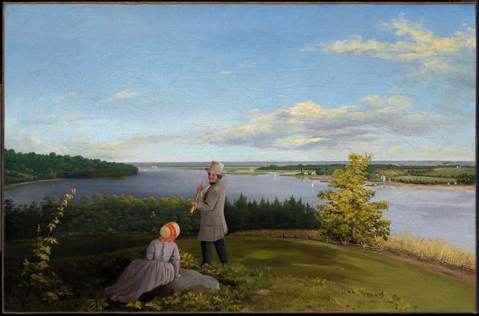Unidentified artist, American, mid-19th century - Shrewsbury River near Seabright, New Jersey - 47.1224 - Museum of Fine Arts