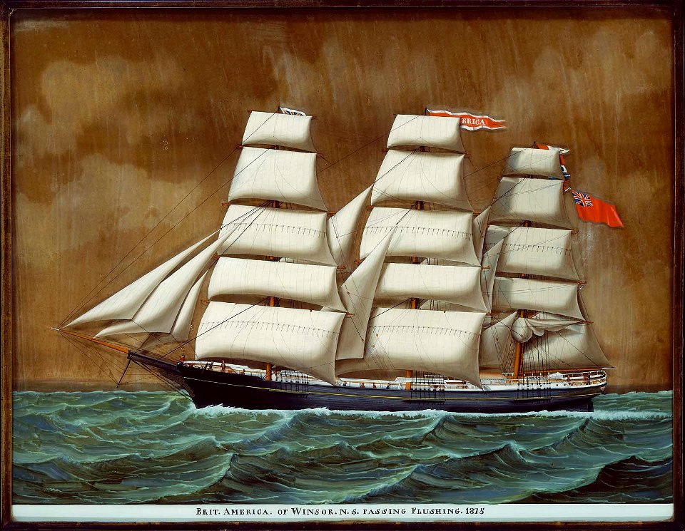 Unidentified artist, American, 19th century - British America of Winsor N.S. Passing Flushing 1875 - 1986.741 - Museum of Fine Arts