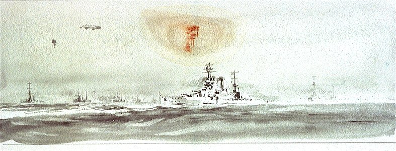 Units of the Grand Fleet in 1917, including the 'Canada' RMG PV3159