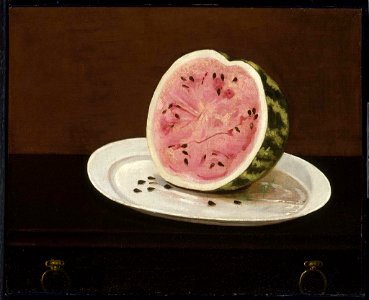 Unidentified artist, American, mid-19th century - Watermelon - 48.410 - Museum of Fine Arts. Free illustration for personal and commercial use.
