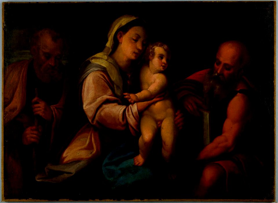 Unidentified Artist - The Holy Family with Saint Jerome - 1973.8 - Fogg Museum