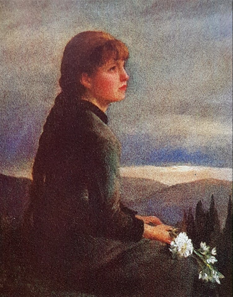 Ung flicka i tankar x Hugo Salmson