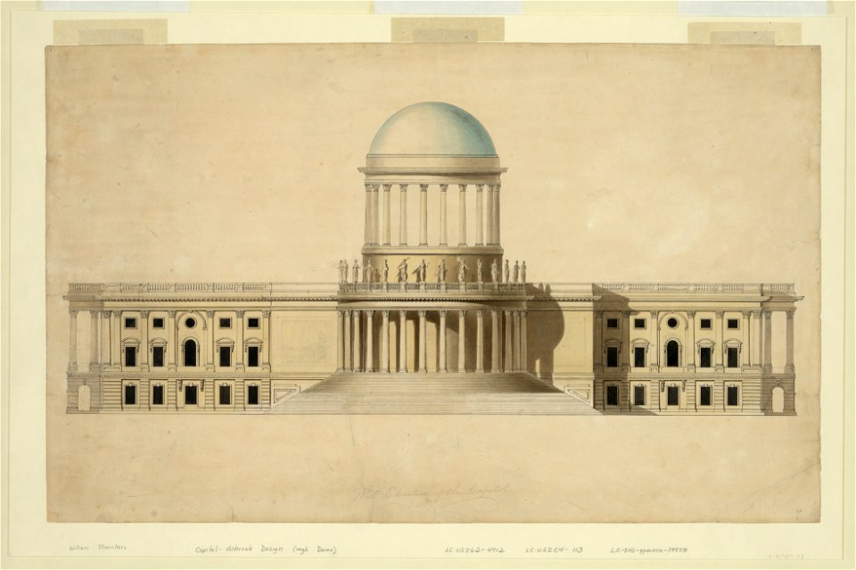 United States Capitol, Washington, D.C. West elevation High Dome LCCN2002711977