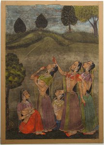 Unknown (Indian) - Gopis Seeking Krishna - 70.573 - Detroit Institute of Arts