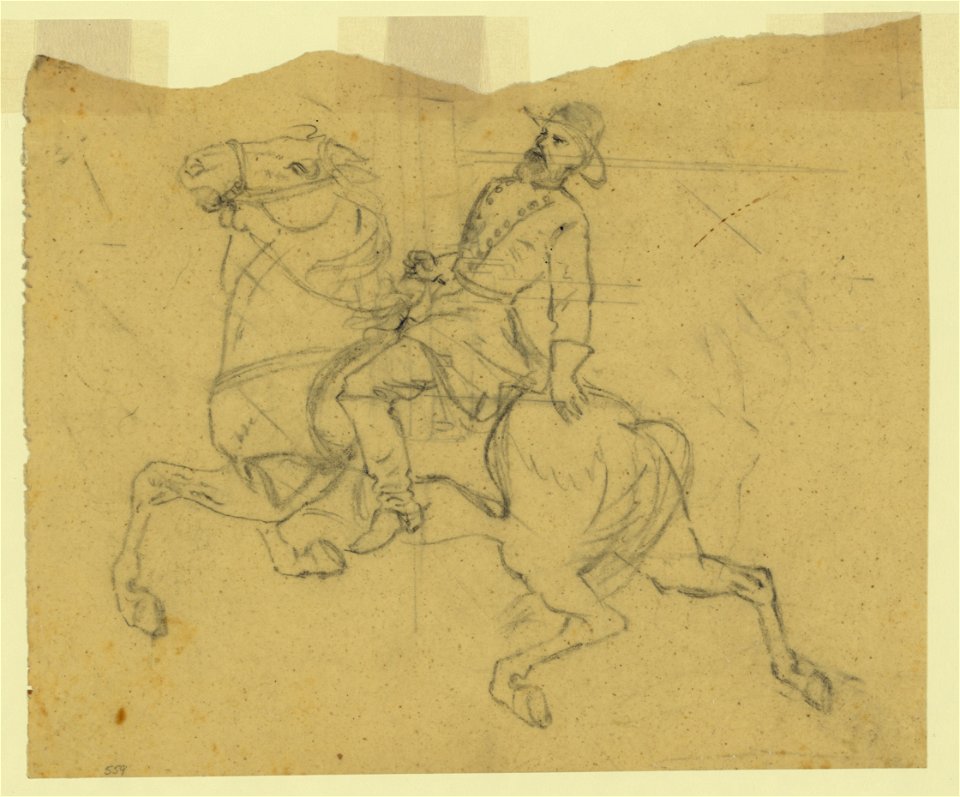 Unidentified officer on horseback LCCN2004660392
